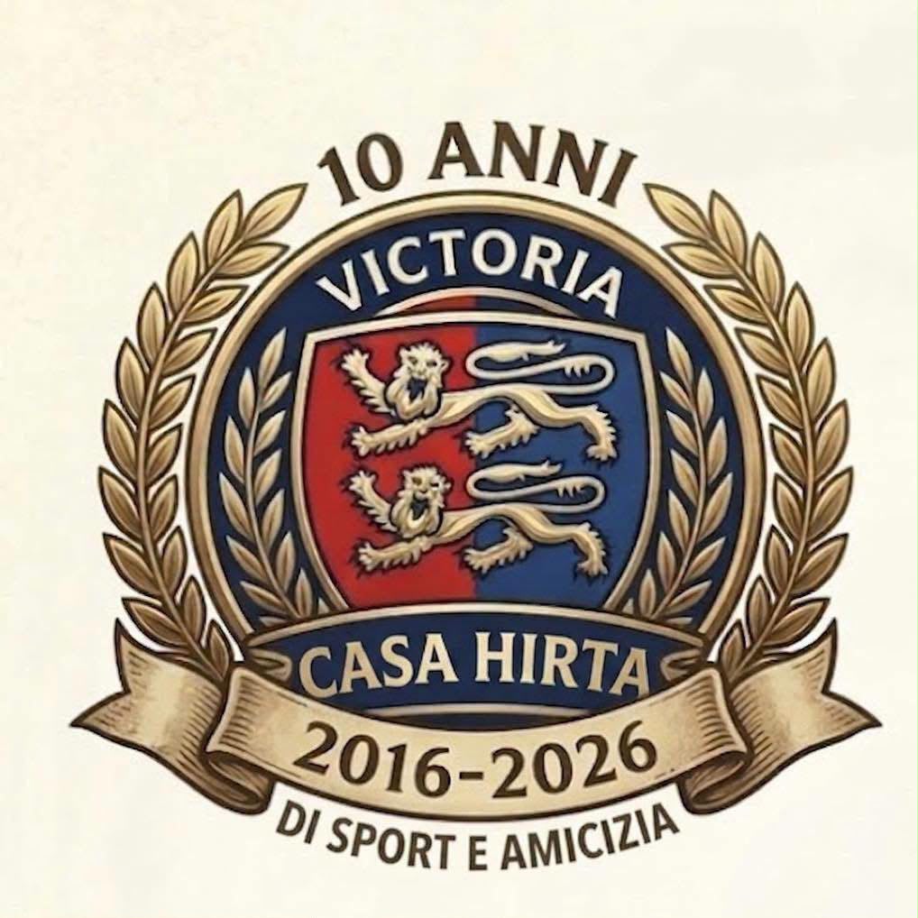 10 anni di sport e amicizia · 2016–2026 10 anni Victoria Casa Hirta, 2016–2026